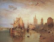 Joseph Mallord William Turner Cologne,the arrival lf a pachet boat;evening (mk31) oil painting